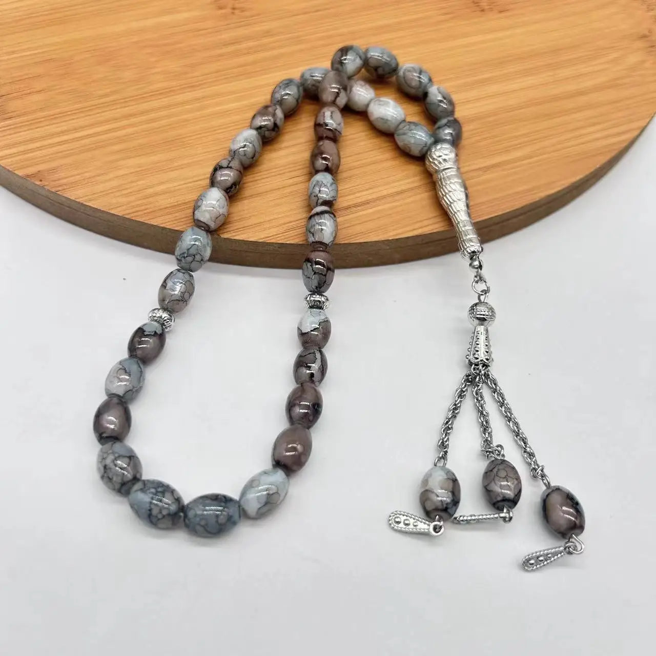 Brazalete de cuentas de oración Tasbih, cuentas de oración musulmana islámica, contador Tasbeeh, cuentas de Rosario Zikr, pulseras de meditación Masbaha para mujeres y hombres