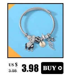 Brazalete de acero inoxidable con letras talladas en ángulo de ópalo para Mujer, Brazalete de amor, joyería, accesorios, 2019