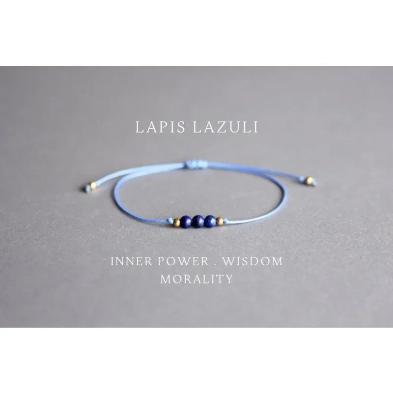 Brazalete curativo de lapis con perlas para mujer piedras semipreciosas