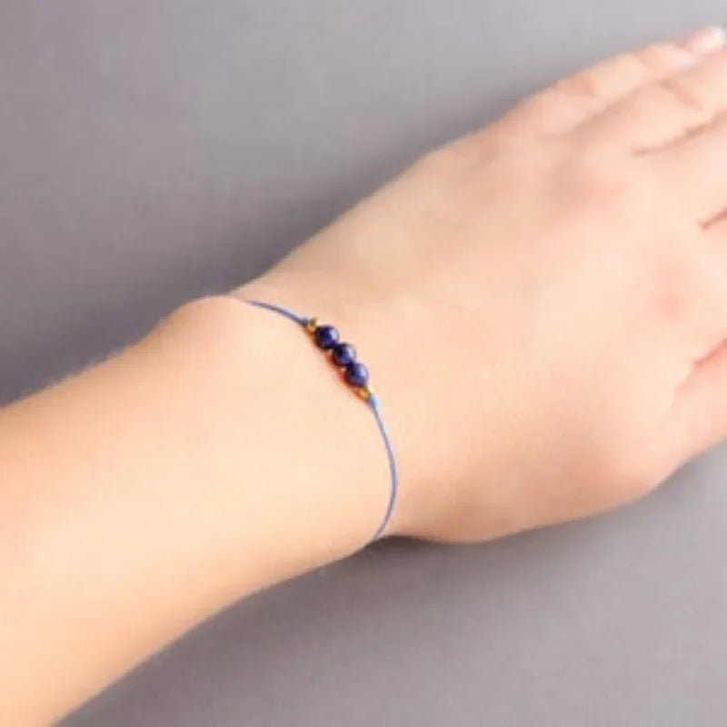 Brazalete curativo de lapis con perlas para mujer piedras semipreciosas
