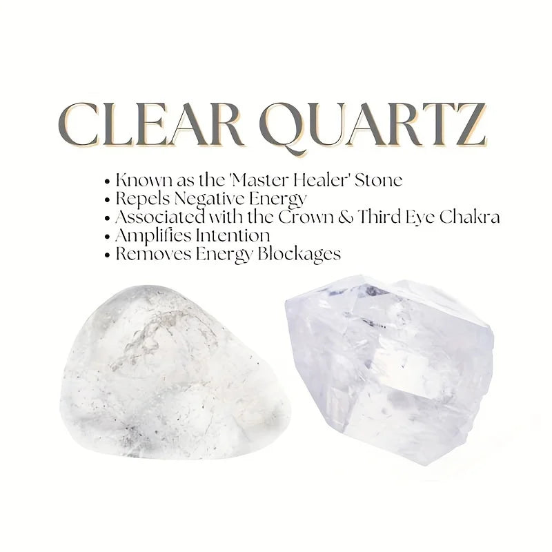 1 Uds pulsera de energía positiva piedra de Ángel de cuarzo transparente y sodalita relajación y serenidad pulsera de piedra de energía de cristal