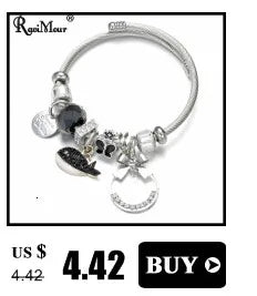 Brazalete de acero inoxidable con letras talladas en ángulo de ópalo para Mujer, Brazalete de amor, joyería, accesorios, 2019