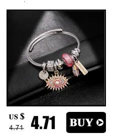 Brazalete de acero inoxidable con letras talladas en ángulo de ópalo para Mujer, Brazalete de amor, joyería, accesorios, 2019