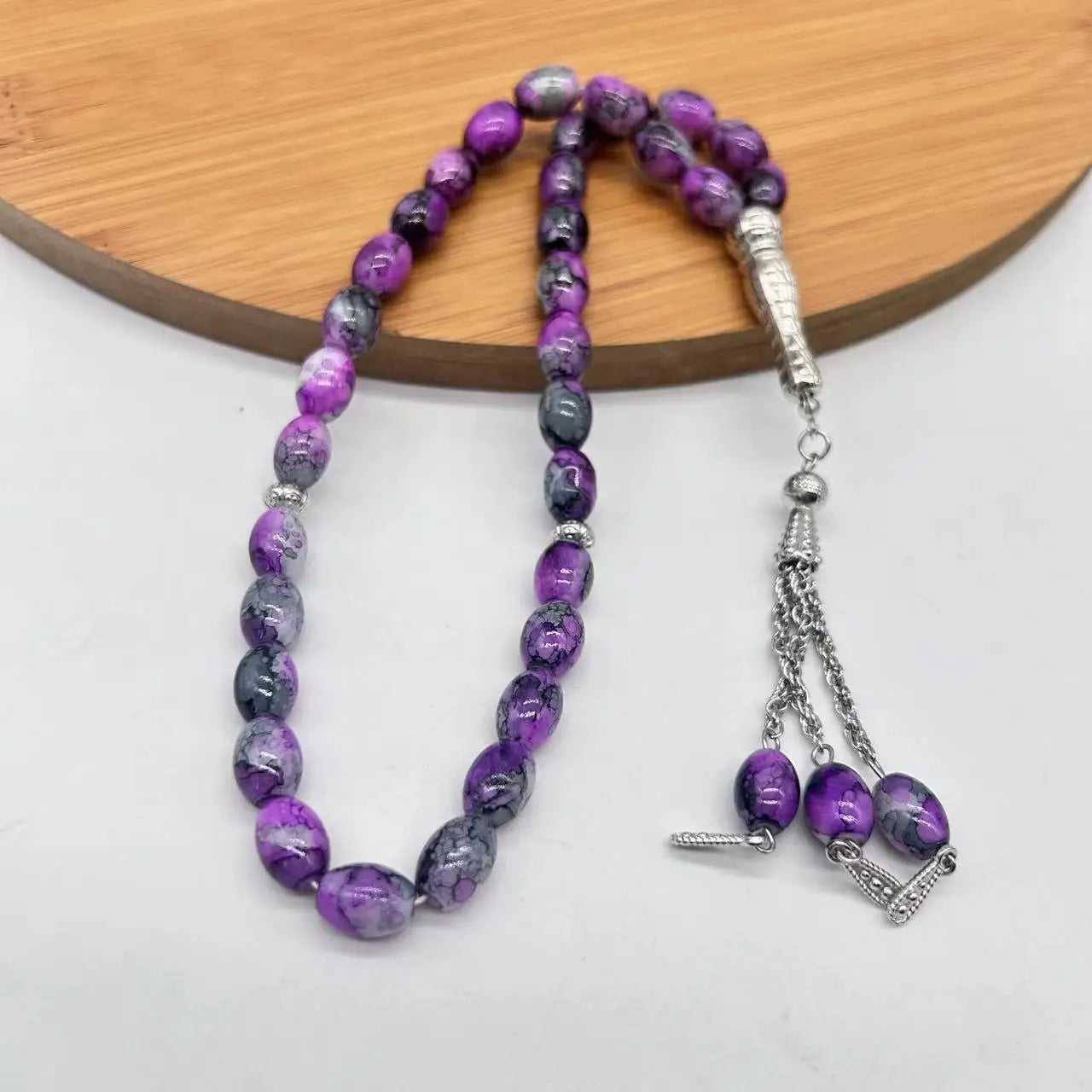 Brazalete de cuentas de oración Tasbih, cuentas de oración musulmana islámica, contador Tasbeeh, cuentas de Rosario Zikr, pulseras de meditación Masbaha para mujeres y hombres