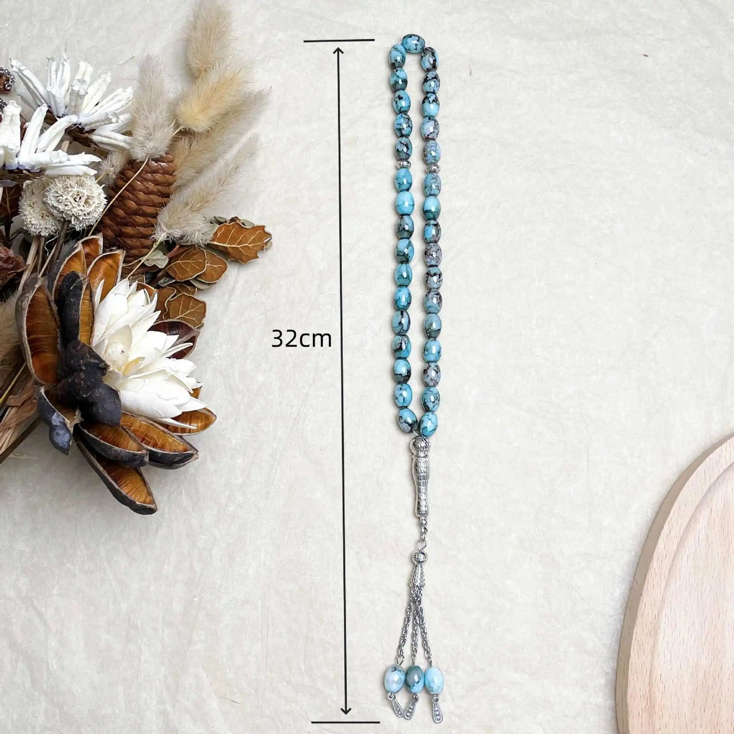 Brazalete de cuentas de oración Tasbih, cuentas de oración musulmana islámica, contador Tasbeeh, cuentas de Rosario Zikr, pulseras de meditación Masbaha para mujeres y hombres