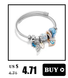 Brazalete de acero inoxidable con letras talladas en ángulo de ópalo para Mujer, Brazalete de amor, joyería, accesorios, 2019