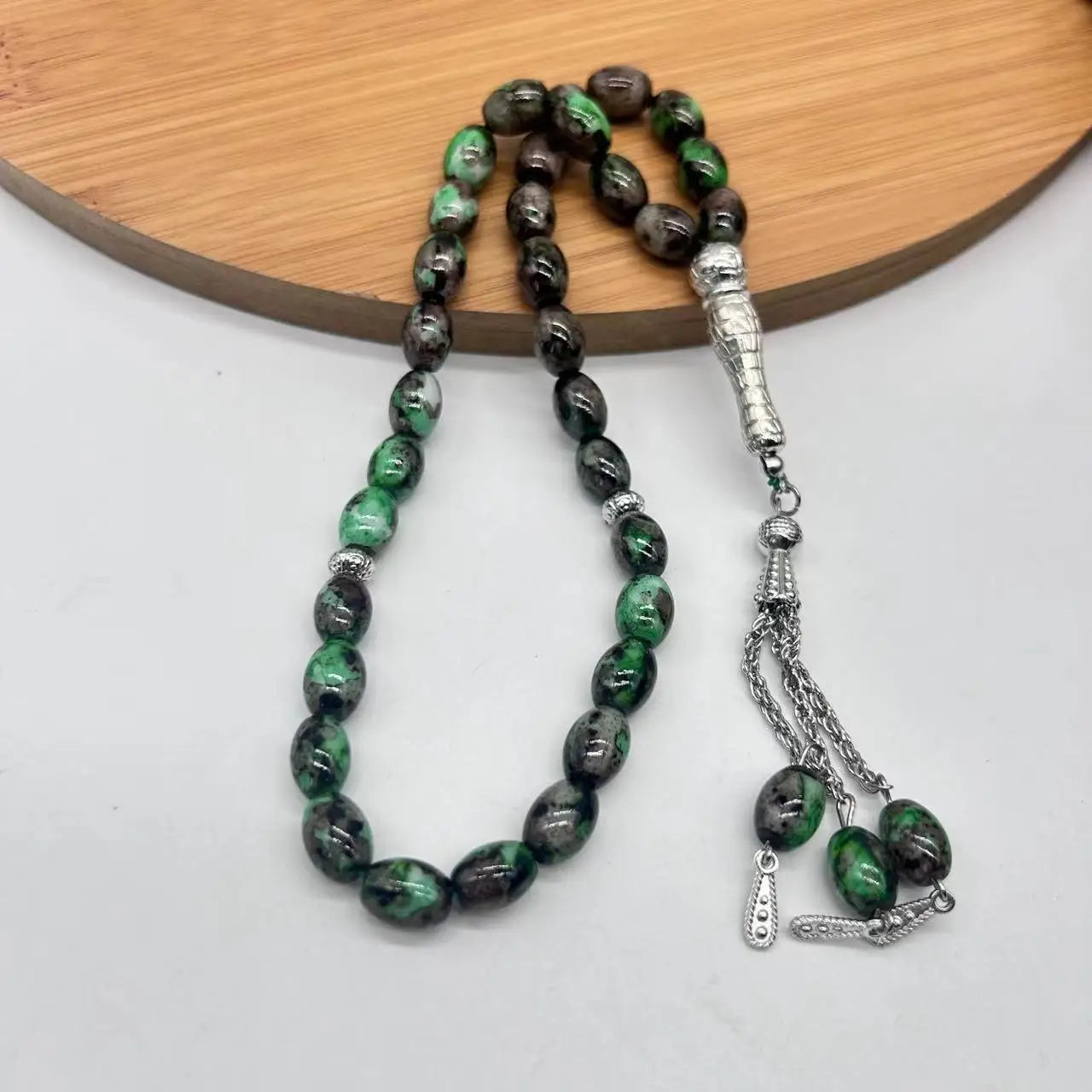 Brazalete de cuentas de oración Tasbih, cuentas de oración musulmana islámica, contador Tasbeeh, cuentas de Rosario Zikr, pulseras de meditación Masbaha para mujeres y hombres
