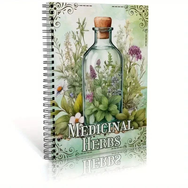 Libro guía de tarros de hechizos Herbal Grimoire para suerte, curación, protección, dijes y más! Regalos de brujería para principiantes