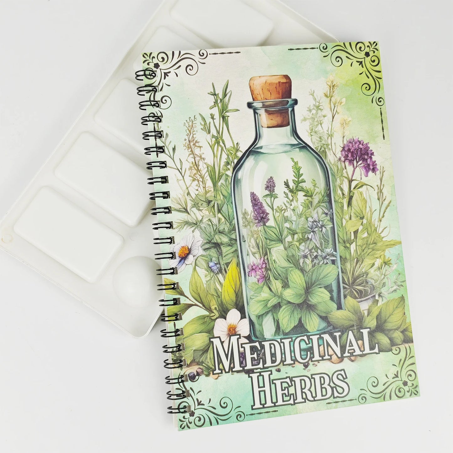 Libro guía de tarros de hechizos Herbal Grimoire para suerte, curación, protección, dijes y más! Regalos de brujería para principiantes