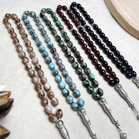 Brazalete de cuentas de oración Tasbih, cuentas de oración musulmana islámica, contador Tasbeeh, cuentas de Rosario Zikr, pulseras de meditación Masbaha para mujeres y hombres