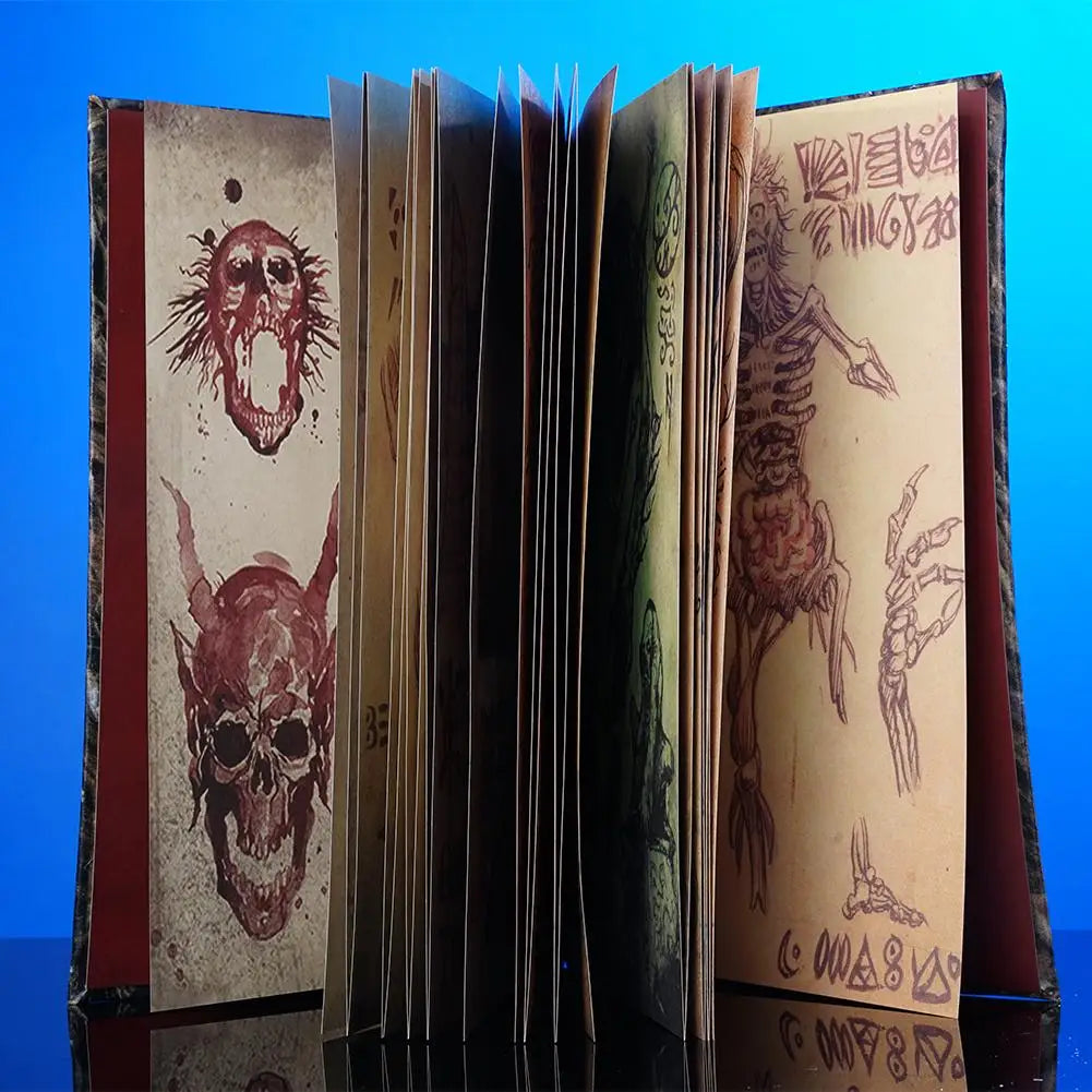 Necronomicon-Libro de magia oscura, accesorio de demonio, mal, Undead, Altar, Ritual, libro para llamar, decoración de escritorio para sala de estar, Halloween, hogar, nuevo
