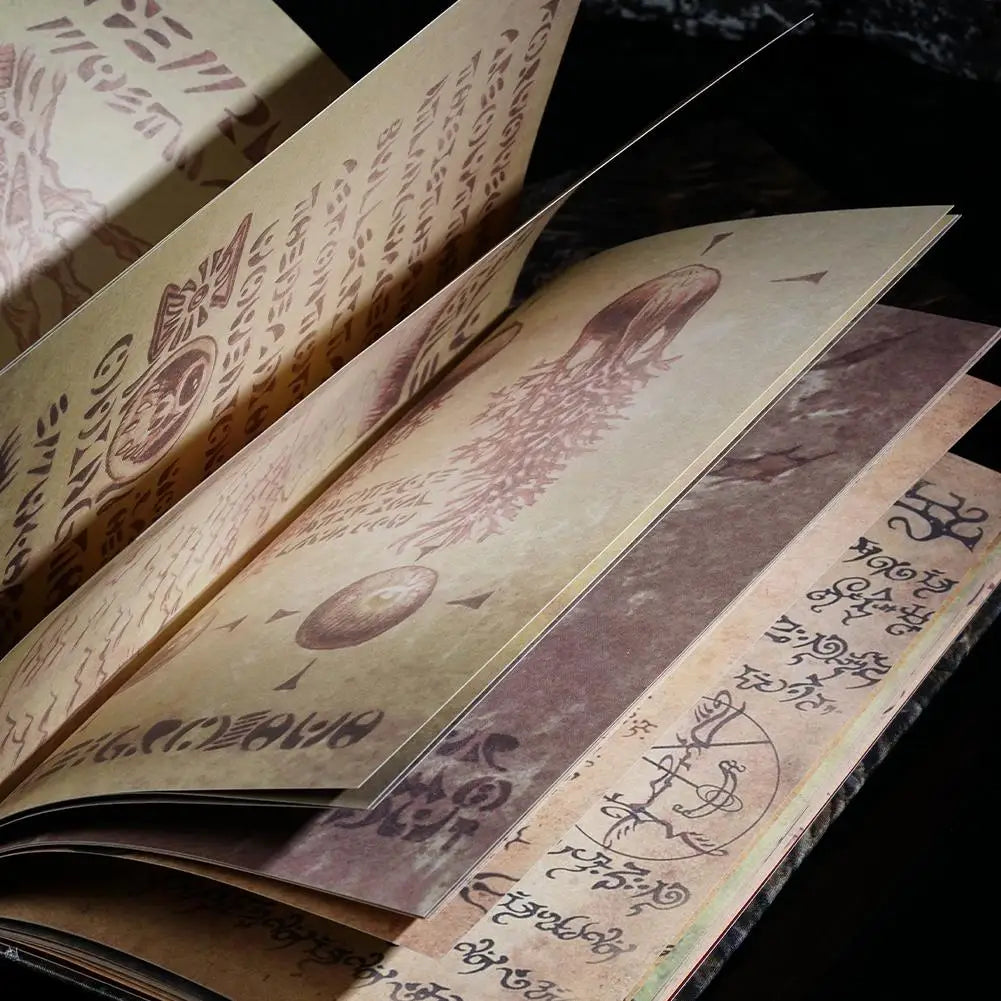 Necronomicon-Libro de magia oscura, accesorio de demonio, mal, Undead, Altar, Ritual, libro para llamar, decoración de escritorio para sala de estar, Halloween, hogar, nuevo