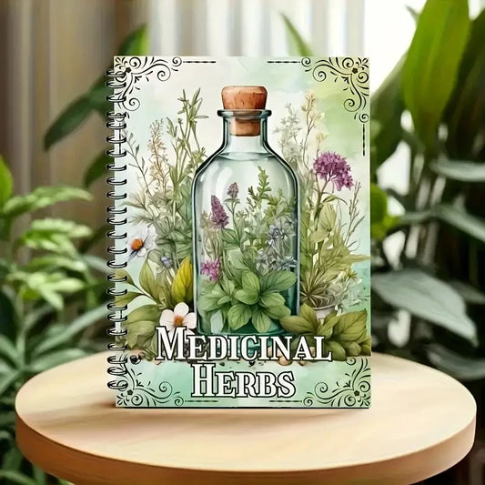 Libro guía de tarros de hechizos Herbal Grimoire para suerte, curación, protección, dijes y más! Regalos de brujería para principiantes
