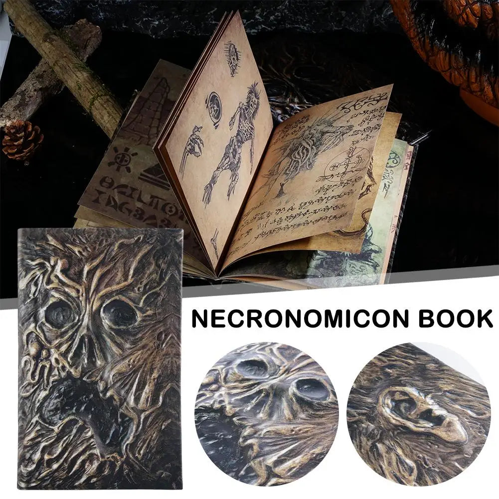 Necronomicon-Libro de magia oscura, accesorio de demonio, mal, Undead, Altar, Ritual, libro para llamar, decoración de escritorio para sala de estar, Halloween, hogar, nuevo