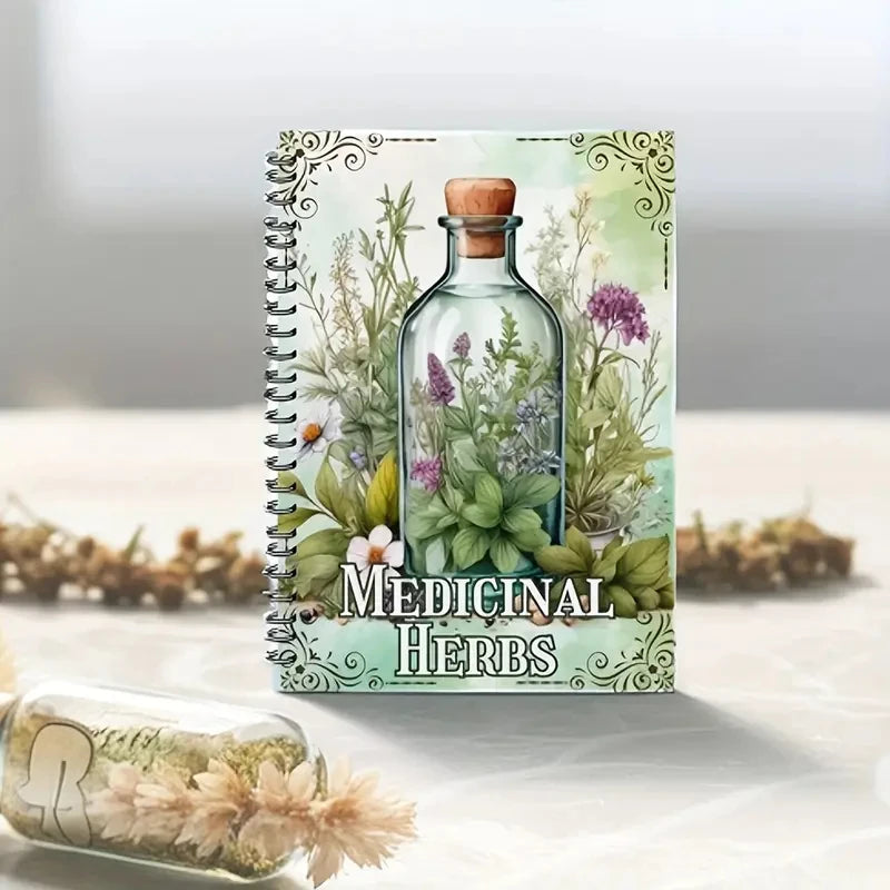 Libro guía de tarros de hechizos Herbal Grimoire para suerte, curación, protección, dijes y más! Regalos de brujería para principiantes