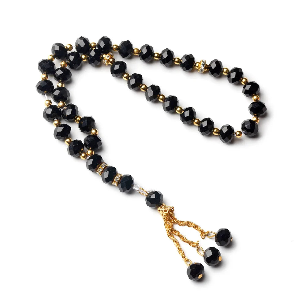 Tasbih 33 cuentas 10mm pulsera de cristal cuentas de oración islámica oración musulmana Misbaha cuentas de alabanza para hombres o mujeres al por mayor